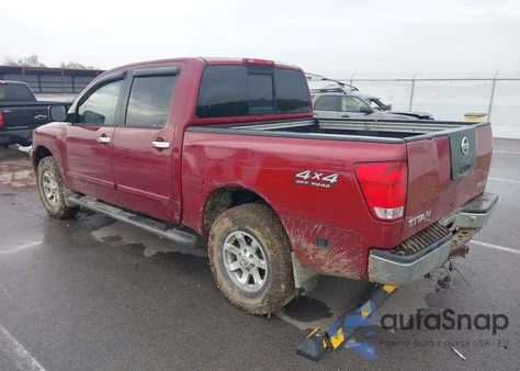 2004 Nissan Titan Le z USA, uszkodzony, nr VIN 1N6AA07B54N509046